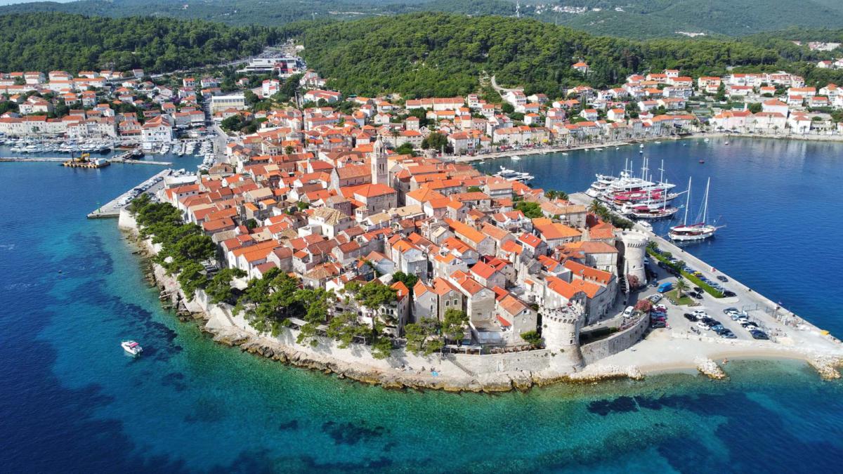View,Of,The,Old,Town,Of,Kor?ula,,Croatia